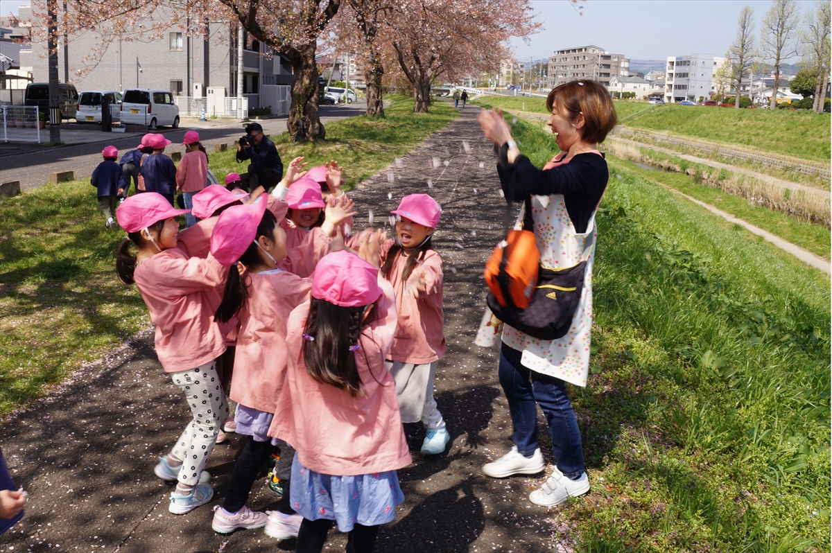 笊川に散歩に行きました！